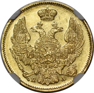 Polska, Zabór rosyjski, 3 ruble = 20 złotych 1834 NGC MS61
