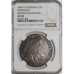 Pomořansko – Západní Pomořansko pod švédskou nadvládou, Karel XI., 2/3 talaru (gulden) 1689 ILA, Štětín