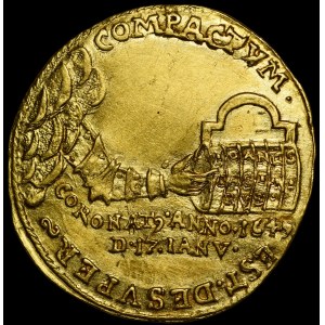 Johann II. Kasimir, Krönungsdukat von 1649, Krakau – eine Rarität