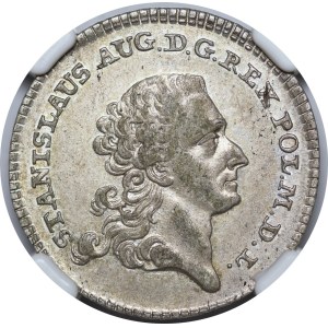 Stanisław August Poniatowski, 1776 FS Six-Reichsthaler, Warsaw—trial strike—rare