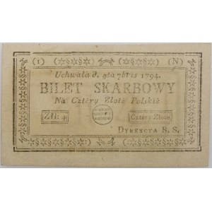 4 złote 1794 - ser. (1)(N) - PIĘKNY