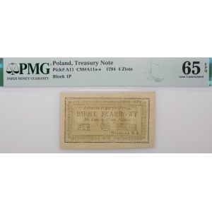 4 złote 1794 - serie (1)(P) - BELLISSIMO