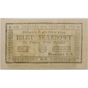 4 zloty 1794 – séria (2)(E) – KRÁSNE