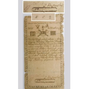 5 zloty 1794 – serie N. C. 2 – variante unica delle firme dei commissari