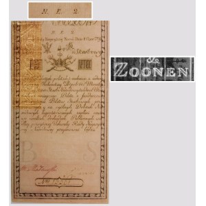 5 złotych 1794 - seria N. E. 2. - filigran [ZOONEN] - PIĘKNY i RZADKI