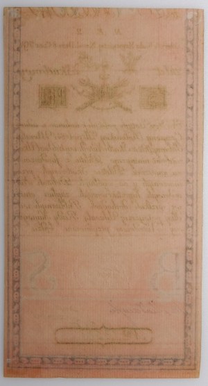 5 złotych 1794 - seria N. E. 2. - filigran [ZOONEN] - PIĘKNY i RZADKI