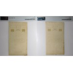 Dvojica 2 x 10 zlotých z roku 1794 – SÉRIOVÉ ČÍSLO – A 33493 / B 33494 – vodoznak [J HONIG]