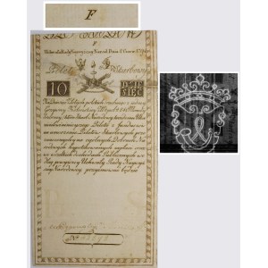 10 zlotých 1794 – séria F – vodoznak [ERB] – VZÁCNÉ
