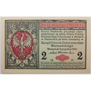 2 marki polskie 1916 - Generał B