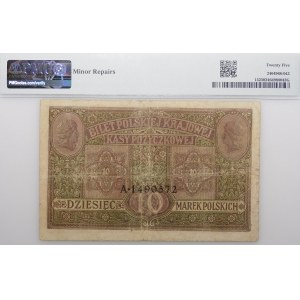 10 Polish Marks, 1916 - General A - Tickets