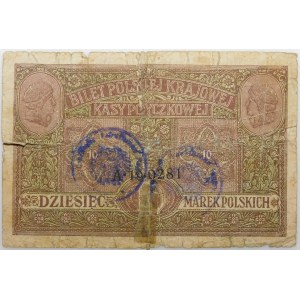 10 marek polskich 1916 - Generał A - Biletów - FAŁSZERSTWO