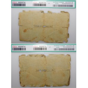 100 Polish marks, 1916 - PROTOTYPE - General - set of obverse and reverse