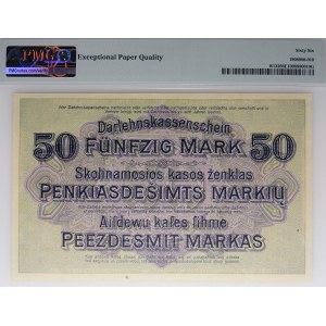 Kaunas, 50 marchi 1918 - serie G - BELLISSIMO