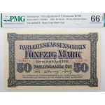 Kaunas, 50 marchi 1918 - serie G - BELLISSIMO