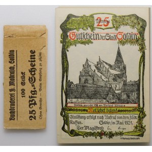 Soldin (Myślibórz) 25 fenigów 1921 - NIEPEŁNA paczka notgeldów (76szt)