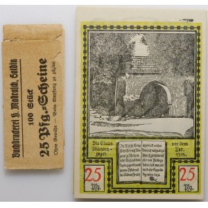 Soldin (Myślibórz) 25 fenigów 1921 - NIEPEŁNA paczka notgeldów (76szt)