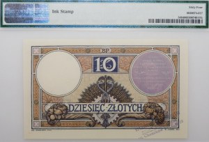 10 złotych 1919 - seria S. 3. A. - klauzula na liliowym tle - PIĘKNY