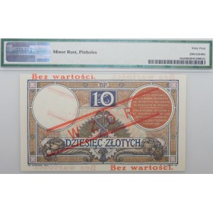 10 złotych 1919 - seria S. 4. A. - WZÓR. - PIĘKNY