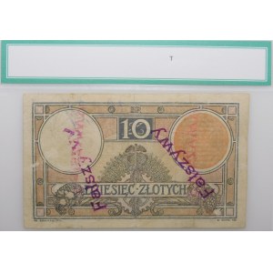 10 zloty 1919 - serie S. 18. A. - CONTRAFFAZIONE a danno dell'emittente