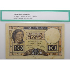 10 zlotych, 1924 – EM II. C series – COUNTERFEIT to the detriment of the issuer