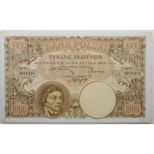 1,000 zlotys, 1919 – Series A – BEAUTIFUL