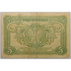 5 Złoty, 1925, Einwegfahrkarte – Serie E – die sogenannte „KONSTITUTION“