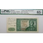 10 zloty 1939 - serie A 000000 - prova di stampa - annotazioni di K. Chybiński