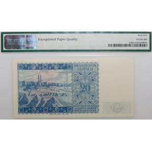 20 zlotys 1939 - série L - impression TDLR - MAGNIFIQUE