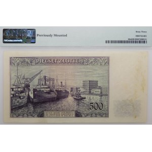 500 zloty 1939 - serie A 000000 - prova di stampa - filigrana da 10 zloty