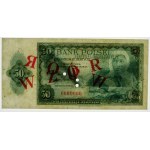 50 zlotys 1939 - impression ABNCo - MODÈLE - ex Lucow - MAGNIFIQUE
