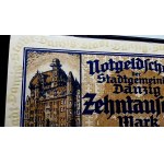 Gdańsk - 10.000 marek 1923 - RZADKI i PIĘKNY