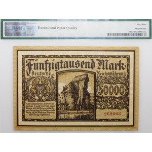 Gdańsk - 50,000 marks, 1923 - brown - BEAUTIFUL