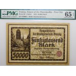Gdańsk - 50,000 marks, 1923 - brown - BEAUTIFUL