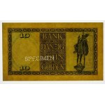 WMG - 10 guilders, 1924 - SPECIMEN - BACK PROOF - BEAUTIFUL