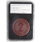 KASYNO ZOPPOT (SOPOT) - żeton 2 guldeny - (po 1932) - litery cieńsze