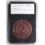 CASINO DE ZOPPOT (SOPOT) - jeton de 2 gulden - (après 1932) - lettres plus épaisses