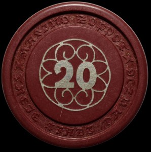 SOPOT CASINO - 20-gulden chip - (until 1932)