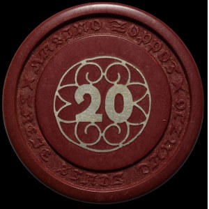 SOPOT CASINO - 20-gulden chip - (until 1932)