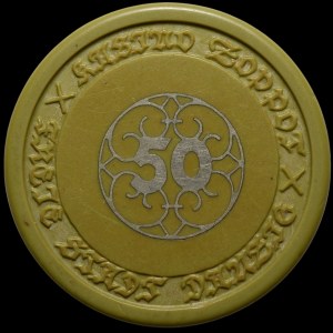KASINO ZOPPOT (SOPOT) – 50-Gulden-Chip – (bis 1932)