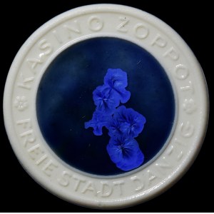 KASYNO ZOPPOT (SOPOT) - żeton 50 bez nominału - (1931) - PORCELANA MIŚNIA