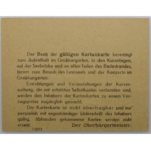 KASYNO ZOPPOT (SOPOT) - Wejściówka do ogrodu zdrojowego (blankiet)