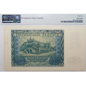 50 zlotys 1940 - série A - MAGNIFIQUE