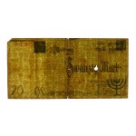 Ghetto von Łódź – 20 Mark 1940 – Nummerierzeichen Typ 2 – Wasserzeichen – SEHR SELTEN
