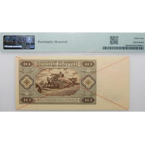 10 Złoty 1948 – Serie D 0000000 – SPECIMEN – WUNDERSCHÖN