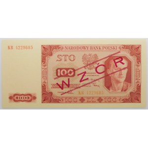 100 zlotych, 1948 – KR series – PROTOTYPE – BEAUTIFUL