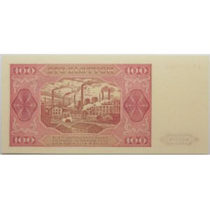 100 zlotych, 1948 – KR series – PROTOTYPE – BEAUTIFUL
