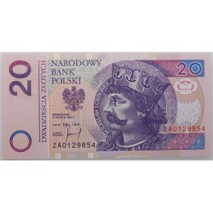 20 zlotych, 1994 – ZA series – replacement series