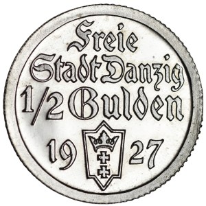 1/2 gulden, 1927 - MIRRORED