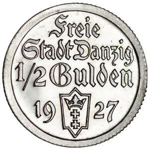 1/2 guldena 1927 - LUSTRZANY
