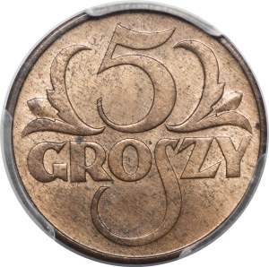 5 groszy 1934 - WYŚMIENITA - NAJRZADSZA